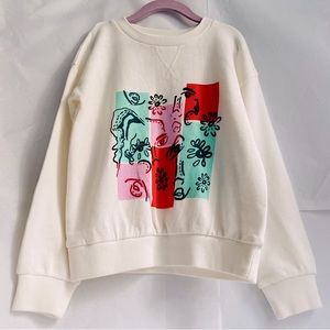 Girls Nordstrom x Cristina Martinez pullover French Terry sweatshirt